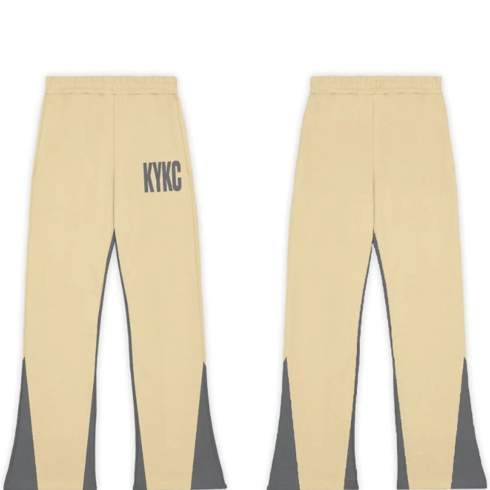KYKC HEAVEYWEIGHT SWEAT FLARE PANTS SIZE L NEW